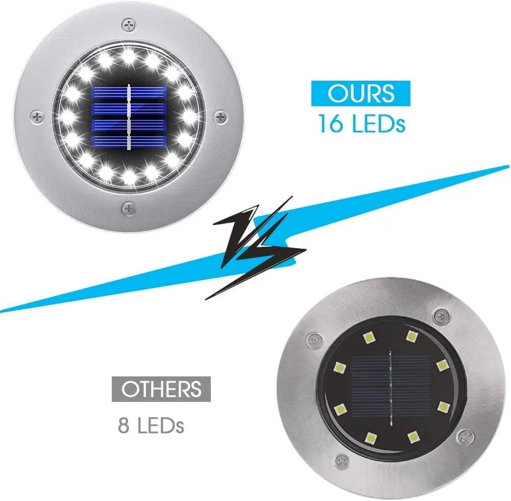 Bezdoteku LEDsolar 16Z vonkajšie svetlo k zapichnutie do zeme 1 ks, 16 LED, bezdrôtové, IPRO, 1W, studená farba