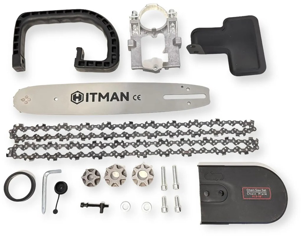 Hitman HT-6222 Univerzálny Adaptér pre Reťazovú Pílu na Uhlovú Brúsku s Olejovou Nádržou a mazaním reťaze