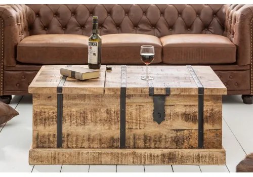 Konferenčný stôl 39814 100x60cm Winebar Drevo Mango - Komfort-nábytok