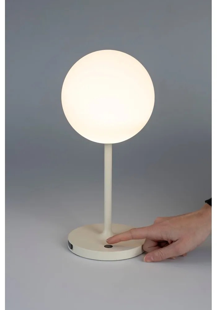 Krémová stmievateľná stolová lampa (výška 33 cm) Hub – White Label