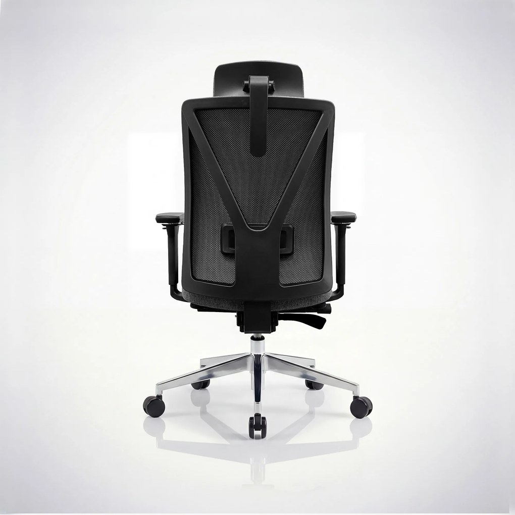 Ergonomická otočná kancelárska stolička, tmavošedá: VECTOR