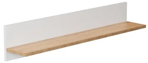 Nástenná polica DENVER 100 cm dub hickory/biela
