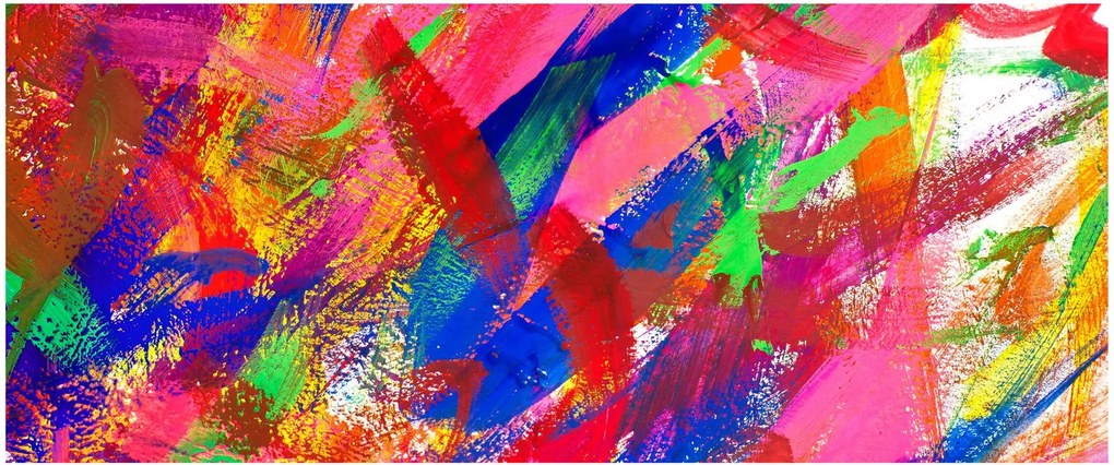 Obraz - Farebná abstrakcia (120x50 cm)
