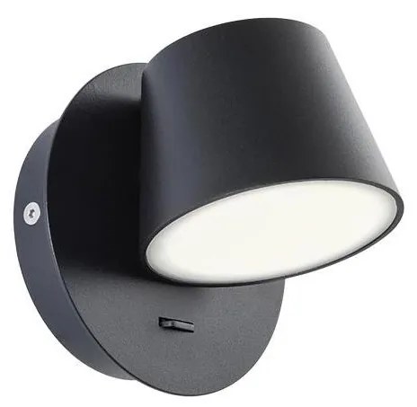 Redo 01-1739 - LED Nástenné svietidlo SHAKER LED/6W/230V čierna