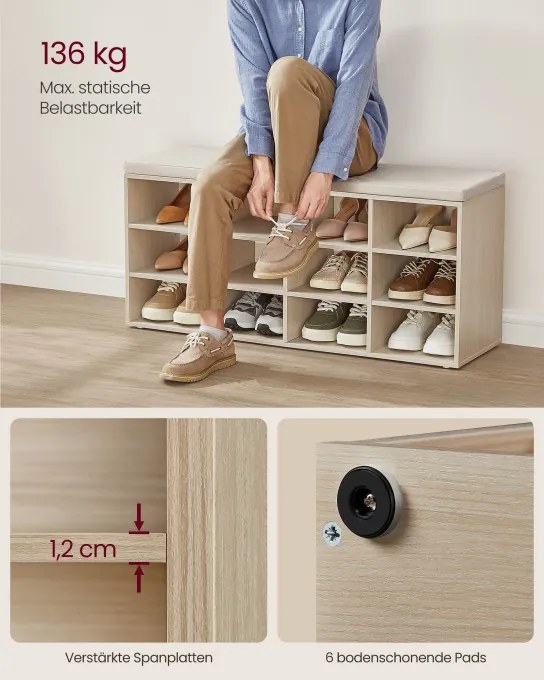 Botník so sedením LHS012K04