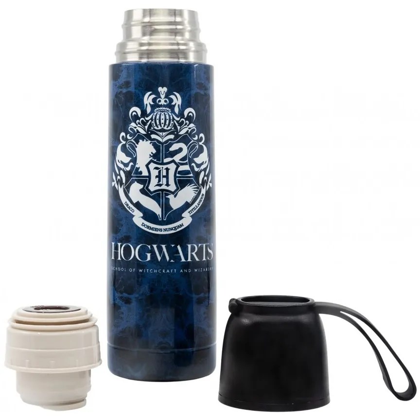 Nerezová termo fľaša na pitie Harry Potter s hrnčekom - 495 ml