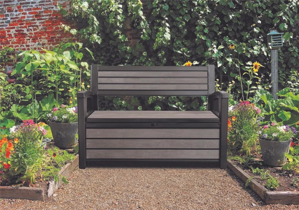 Záhradná lavica s úložným priestorom HUDSON Keter