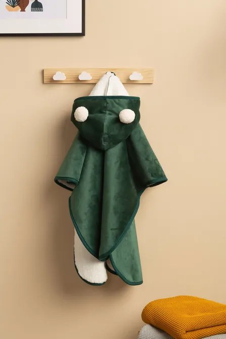 SENSILLO Pončo do autosedačky GREEN PLUSH