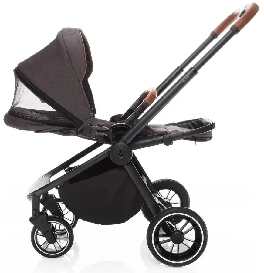 Zopa športový kočík MOVE CROSS + nánožník a pláštenka - rocky grey (black)