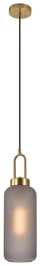 Závesné svietidlo v zlatej farbe so skleneným tienidlom ø 13 cm Luton – House Nordic