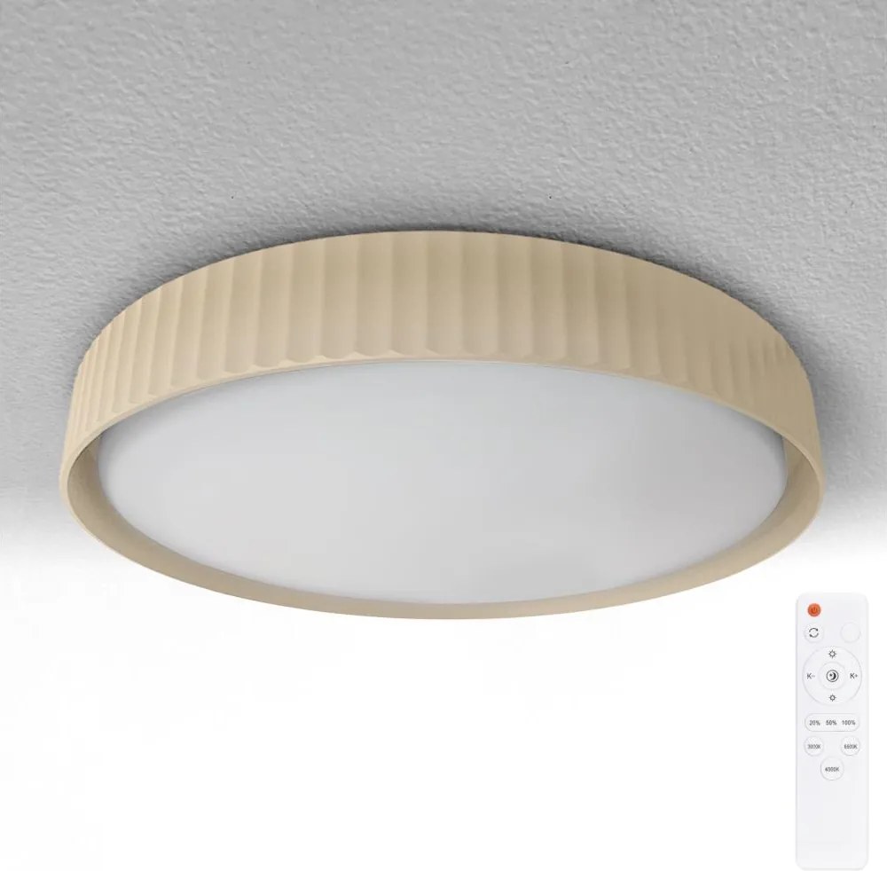 Brilagi - LED stmievateľné stropné svietidlo LUCIA LED/48W/230V, priemer 41 cm, béžové, s diaľkovým ovládaním