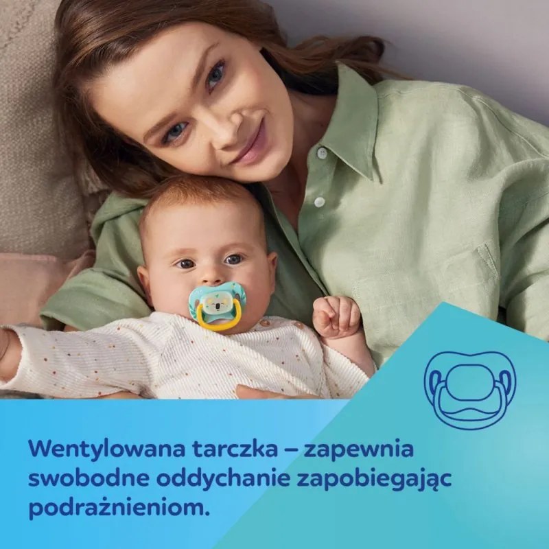 Silikónový symetrický cumlík 0-6m, Leňochod