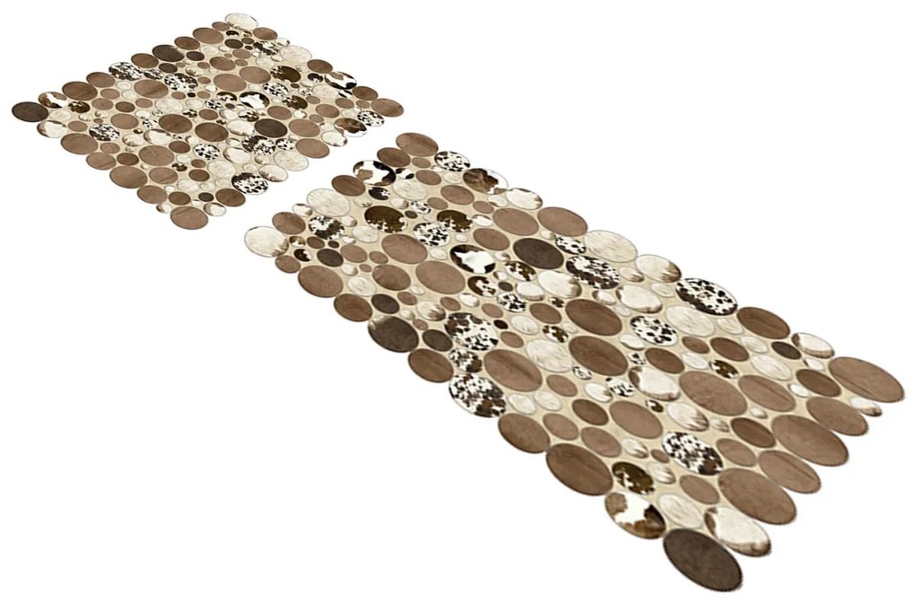 Kúpeľňová súprava koberčekov PATCH hnedá