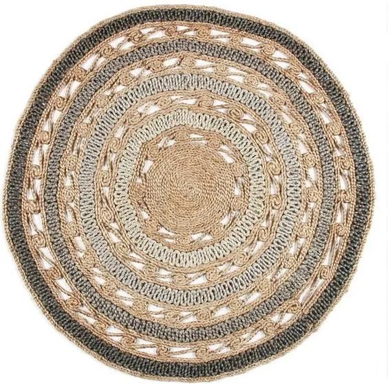 Jutový okrúhly koberec Eco Rugs Zizzi, Ø 120 cm