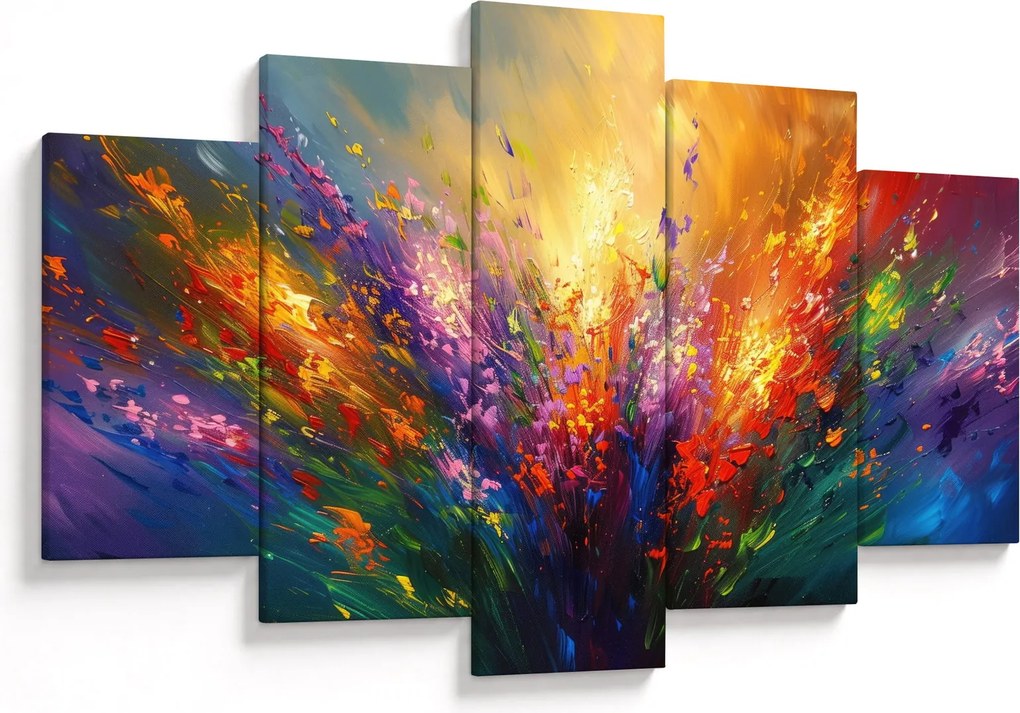 Obraz - Abstrakcia kvetov (150x105 cm)