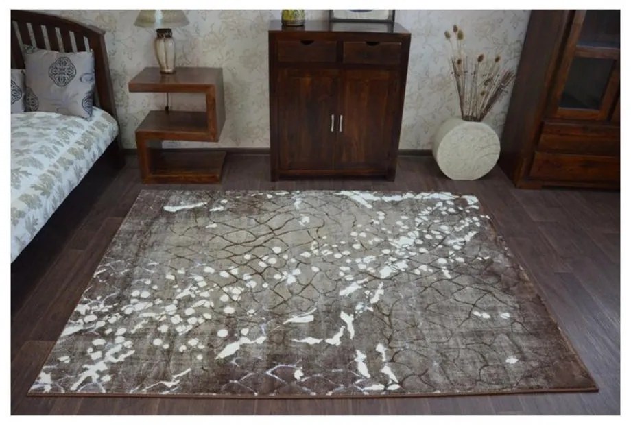 Kusový koberec Net hnedý 160x220cm