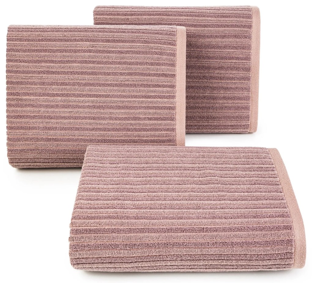BAVLNENÝ UTERÁK TERRA COLLECTION AVINION1 SADA 3KS 70X140 CM STARORUŽOVÁ