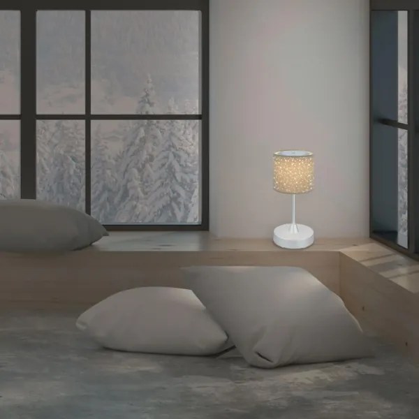 Brilo - LED stmievateľná nabíjacia stolná lampa LOLE LED/3W/5V IP44 strieborná