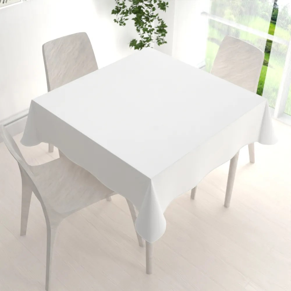 Biante Teflónový štvorcový obrus TF-004 Biely 140x140 cm