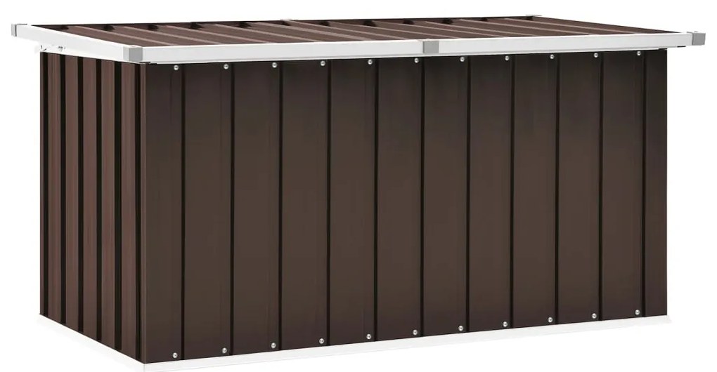 vidaXL Záhradný úložný box hnedý 129x67x65 cm