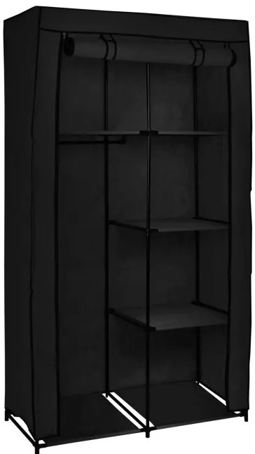 Šatníková skriňa MIRA čierna