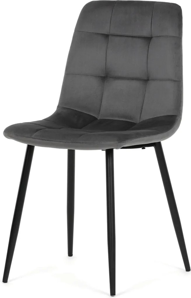 Jedálenská stolička látka/kov CT-V5081 Farba: Sivá