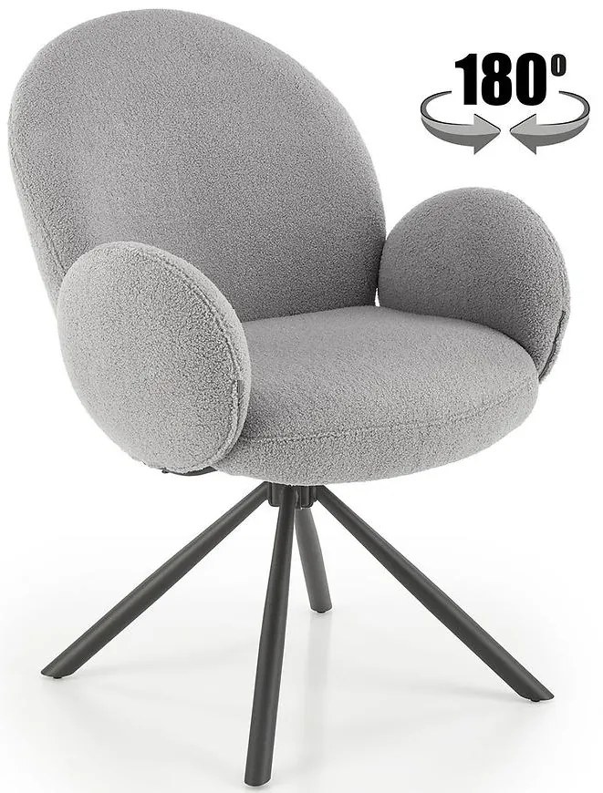 Stolička K498 sivá