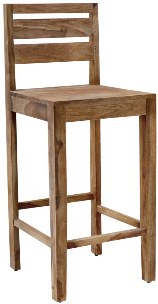furniture-nabytek.cz - Barová stolička s opierkou z palisandrového dreva