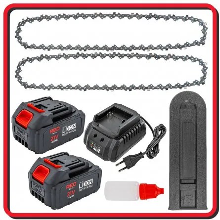 Sammer Veľká akumulátorová reťazová píla RTPAK0124 | 21V | 12" | 2× 4000 mAh RTPAK0124
