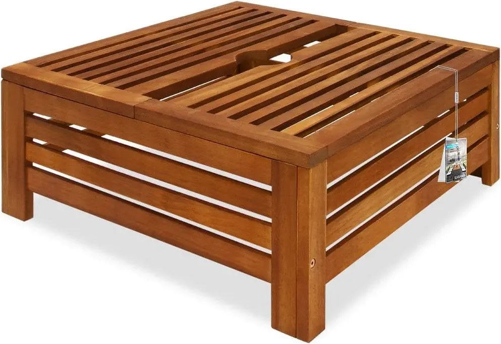 Kryt stojana na slnečník Baselor z akáciového dreva hnedý