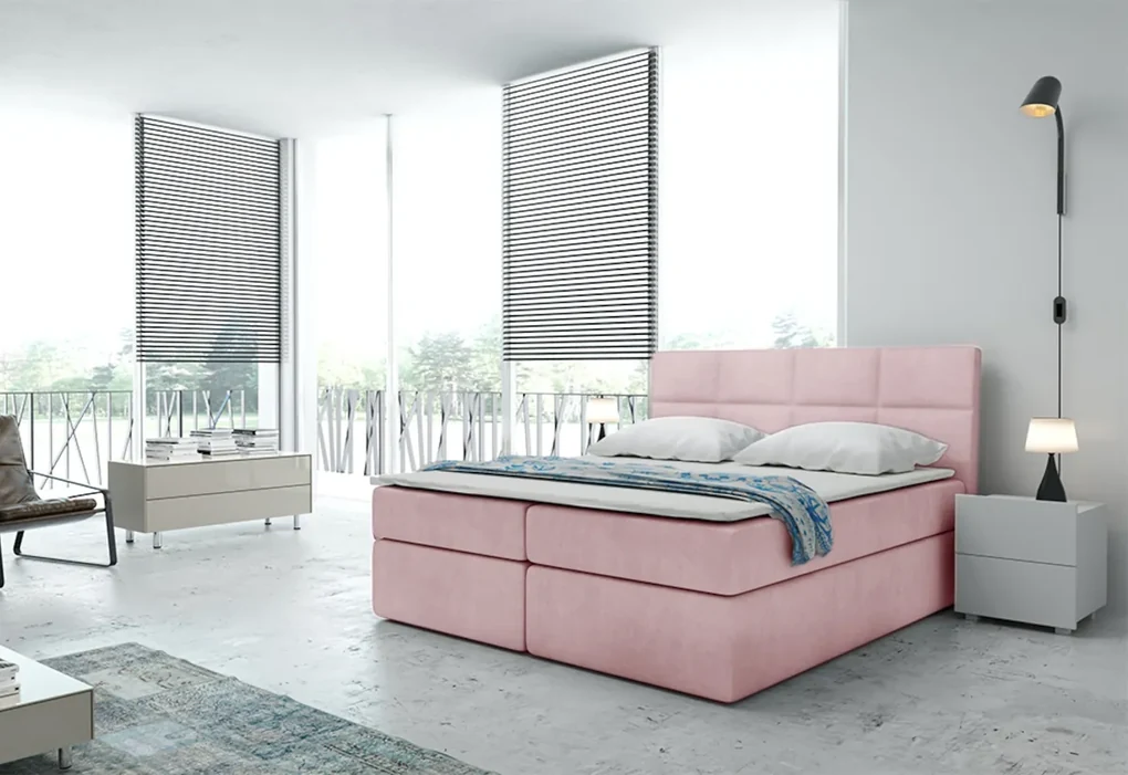 Čalúnená posteľ boxspring TYP 57, 180x200, trinity 19