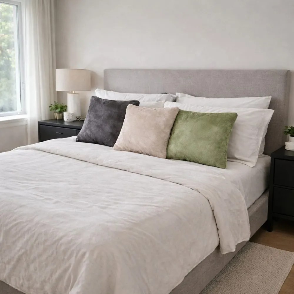 Polášek Poťah na vankúš z mikroplyšu - Olivová | 70 x 90 cm