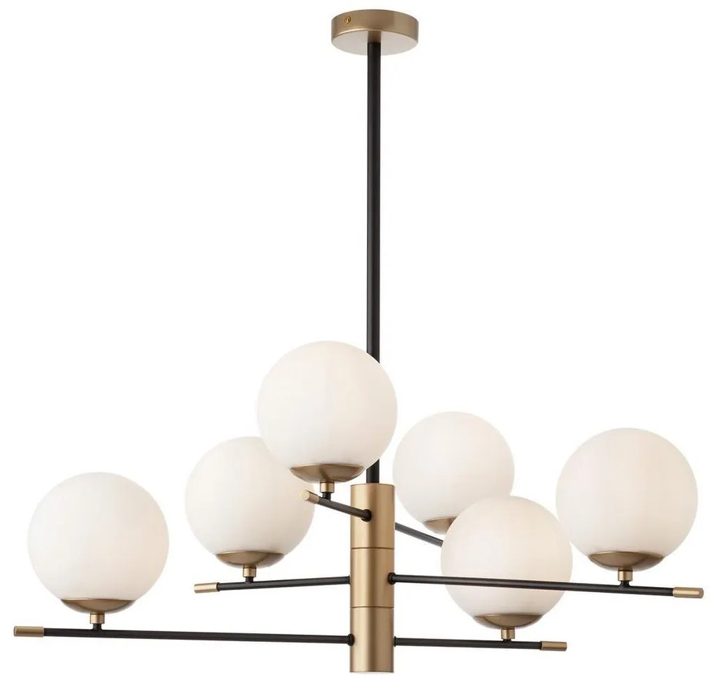 Redo 01-2950 - Luster na tyči ESSENTIAL 6xE14/28W/230V