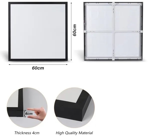 Brilagi - LED Kúpeľňové svietidlo FRAME LED/50W/230V 3000/4000/6000K IP44 čierna