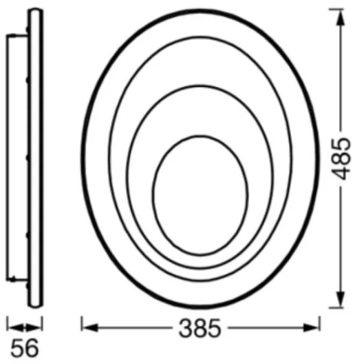 Ledvance - LED Stropné svietidlo ORBIS SPIRAL LED/37W/230V