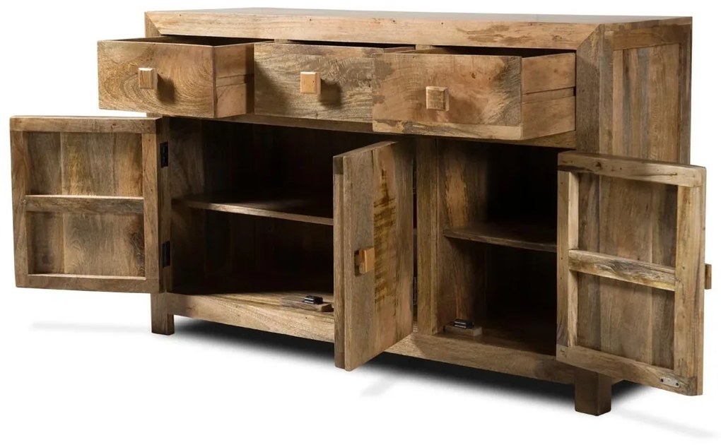 furniture-nabytek.cz - Komoda designová z mangového dřeva 140x90x45
