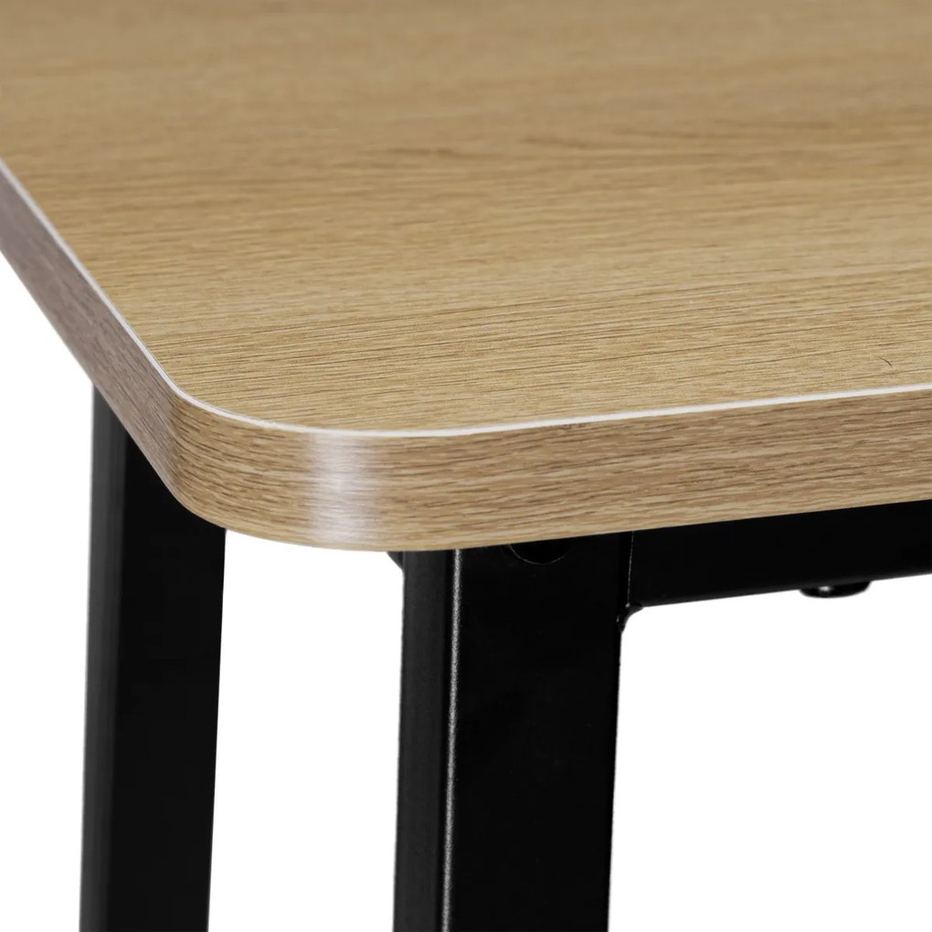 Barová židle KENT modern oak/černá