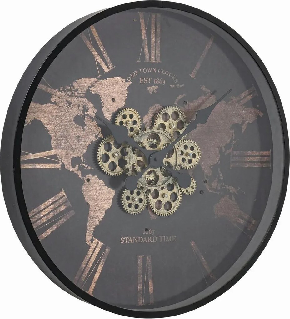 XXXLutz NÁSTENNÉ HODINY hnedá, čierna 57 cm Boltze Home - Hodiny - 00488500JZ