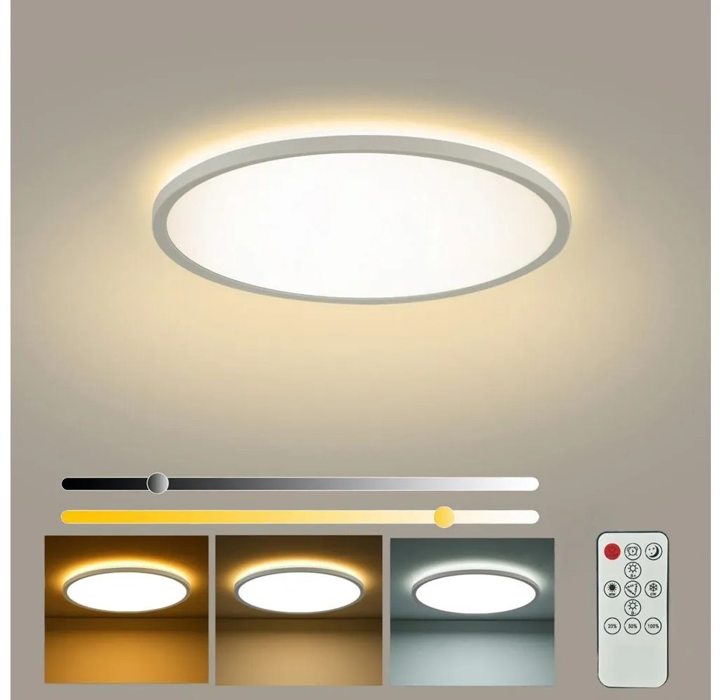 Brilagi - Stmievateľné LED svietidlo ULTRA SLIM LED/18W/230V pr. 30 cm biela + DO