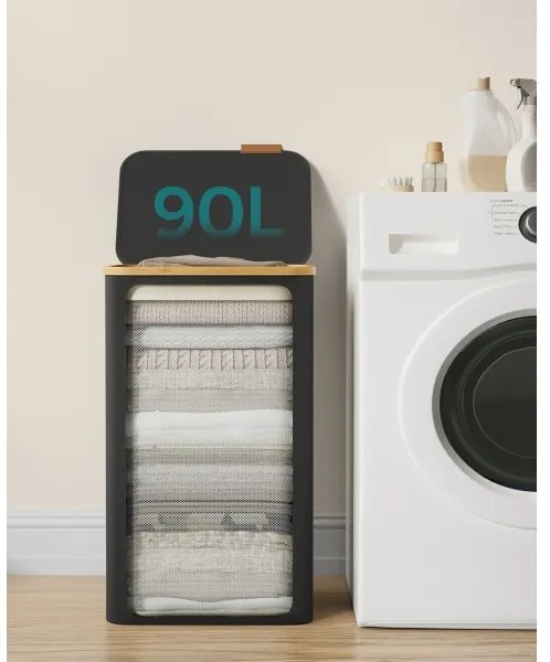 Kôš na bielizeň TATE čierny