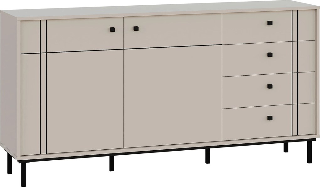 XXXLutz ŠIROKÁ KOMODA, kašmírová, 160,2/81,8/37 cm Carryhome - Online Only drobný nábytok - 000017004414