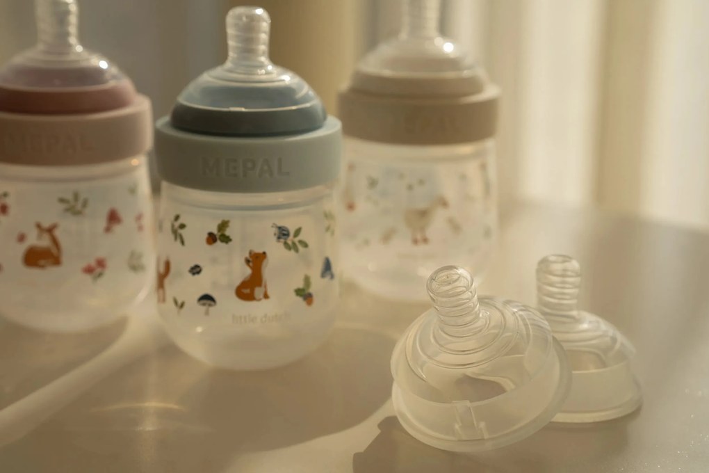 Dojčenské fľaše 165 ml + 240 ml + 2 cumlíky Forest Friends