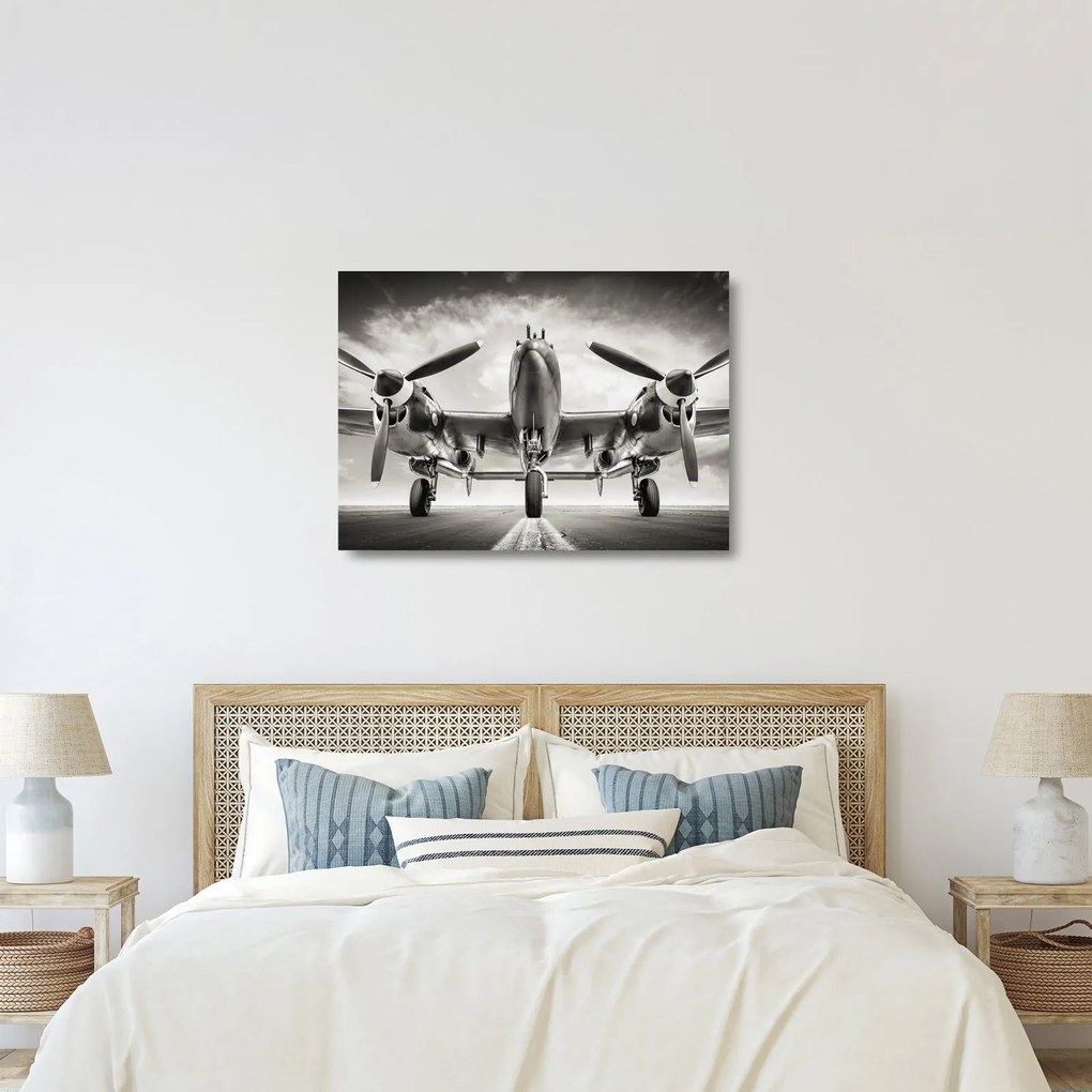 Sklenený obraz - Warbird (70x50 cm)