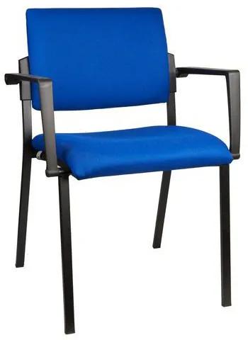 Konferenčná stolička Square Black, modrá