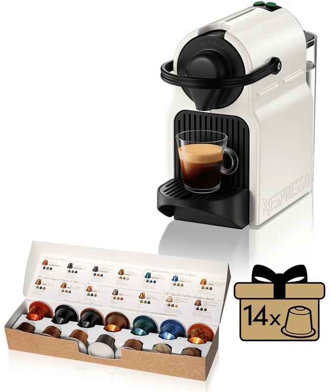 Kapsľový Kávovar Krups Nespresso Inissia XN100110 biely(použité)
