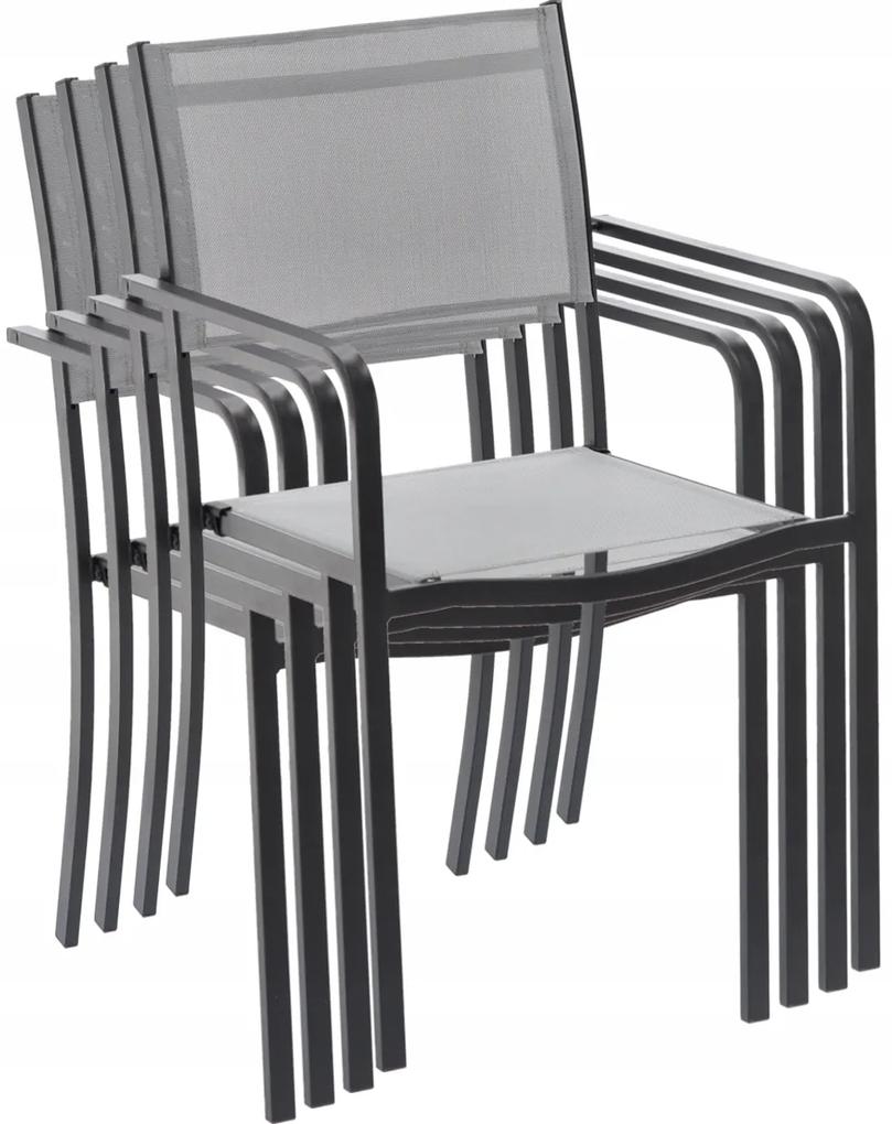 Zahradní židle LAVAZA šedá