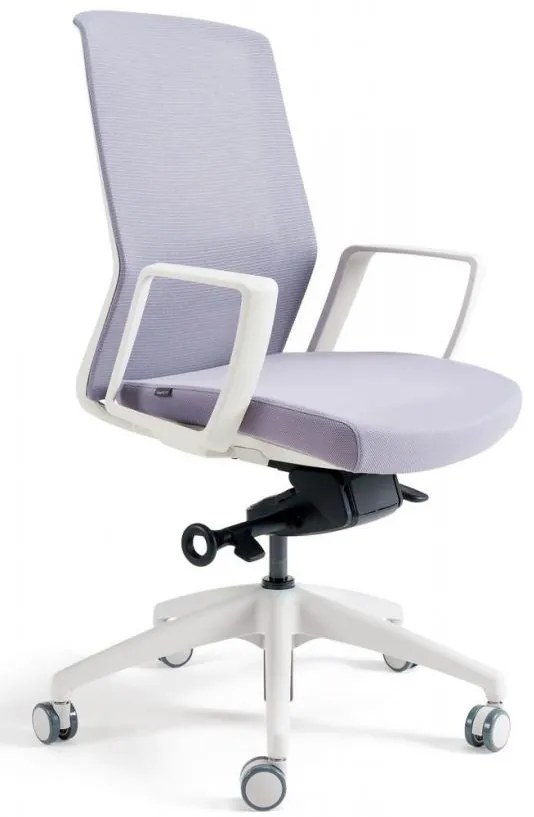 BESTUHL Kancelárska stolička J17 WHITE BP sivá