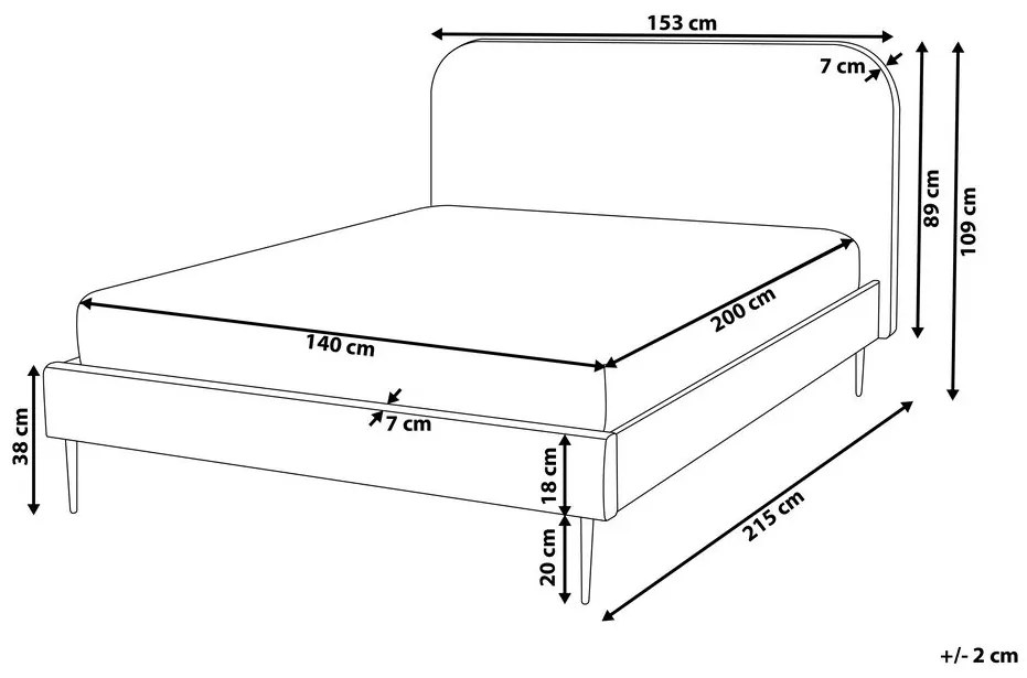 Manželská posteľ 140 cm Faris (sivá) (s roštom). Vlastná spoľahlivá doprava až k Vám domov. 1078926