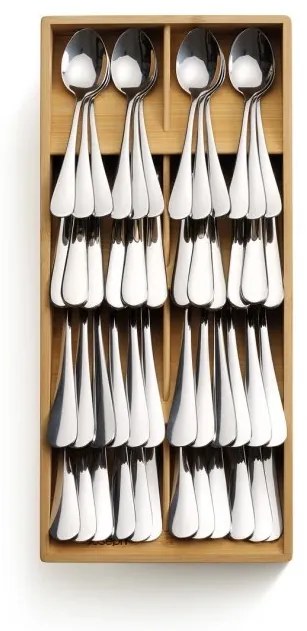 Organizér na príbory, príborník JOSEPH, 50 % úspora miesta, bambus 38 x 17,5 x 6 cm