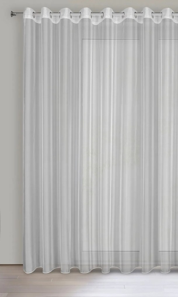 ZÁCLONA NA KRÚŽKOCH ANABEL 300X260 CM BIELA